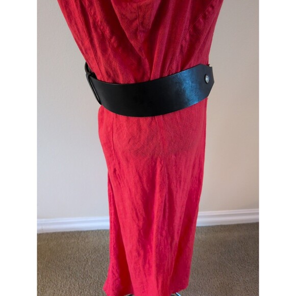 VTG Coldwater Creek Women’s Belt Brown Leather Wide Studs Western Bohemian 90s - Picture 2 of 9